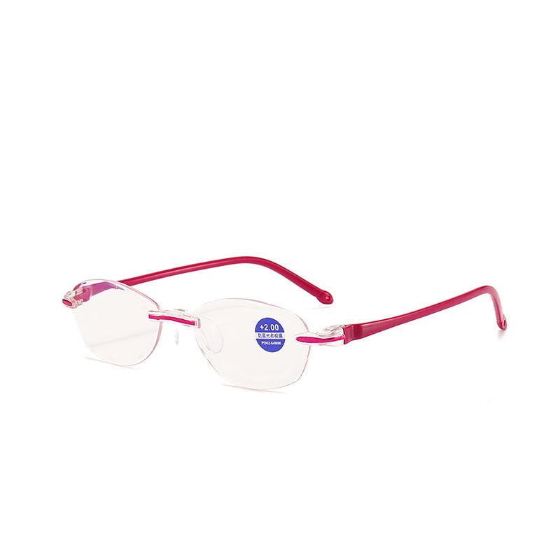 1 pár za 460 Kč 🧐👓 Elegantní brýle na čtení s filtrem modrého světla; bezrámový design pro snížení únavy očí a prevenci krátkozrakosti; vhodné pro muže i ženy.
