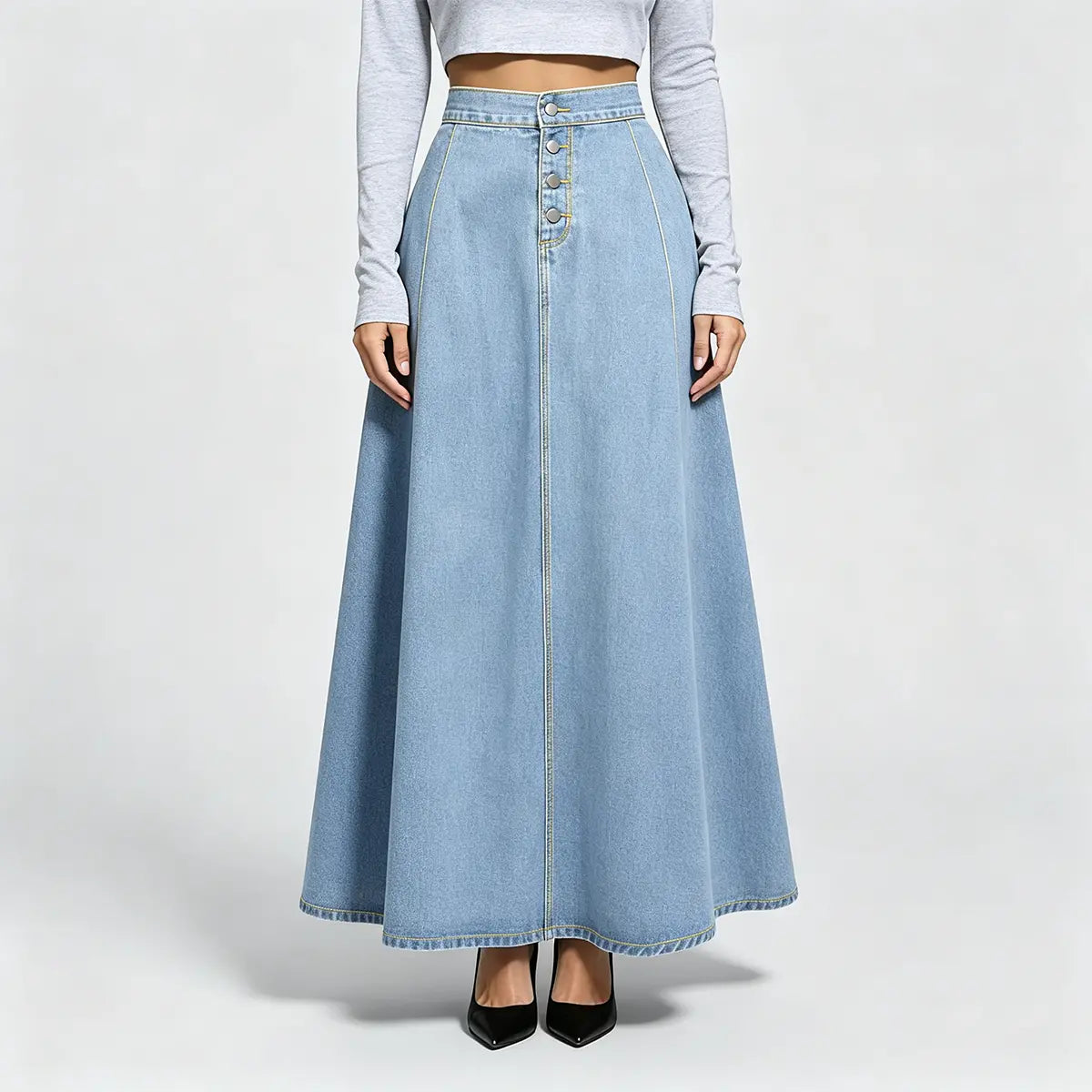 💕 Poslední den – sleva 50 %【XS–2XL】Dámská džínová sukně