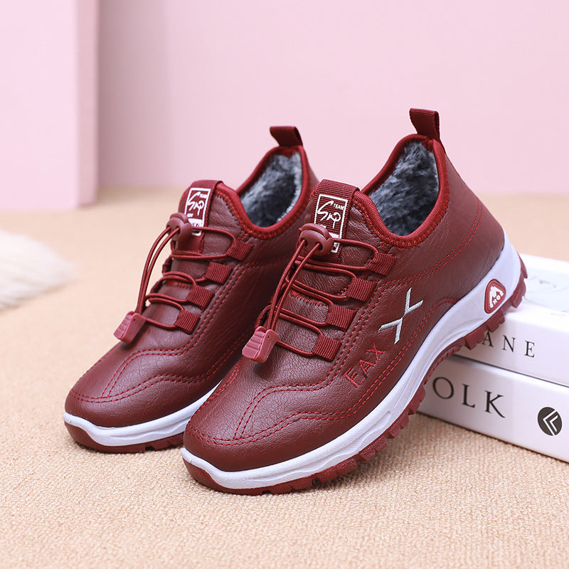 👢✨Pár bot stojí 640 Kč【35-41】Nové dámské vycházkové boty na podzim a zimu, vyrobené z pravé kůže a ručně vyrobené s bavlněnou fleecovou podšívkou.