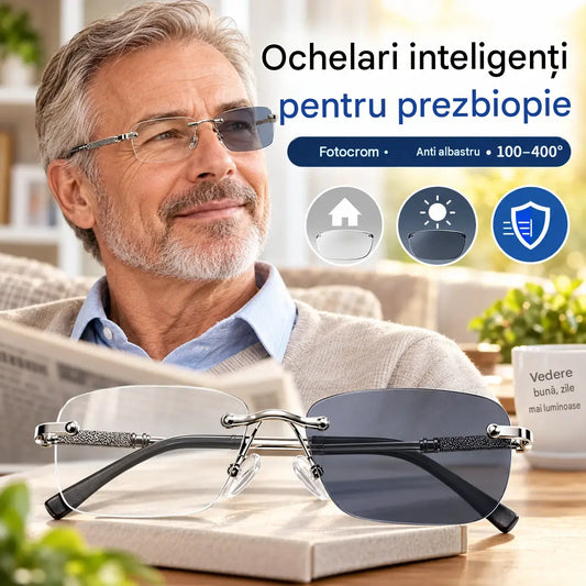 👓 Tyto brýle na čtení s inteligentním zoomem jsou speciálně navrženy pro lidi středního a vyššího věku, s funkcemi zoomu, víceohniskovými čočkami, detekcí světla, fototermickým efektem a blokováním modrého světla.