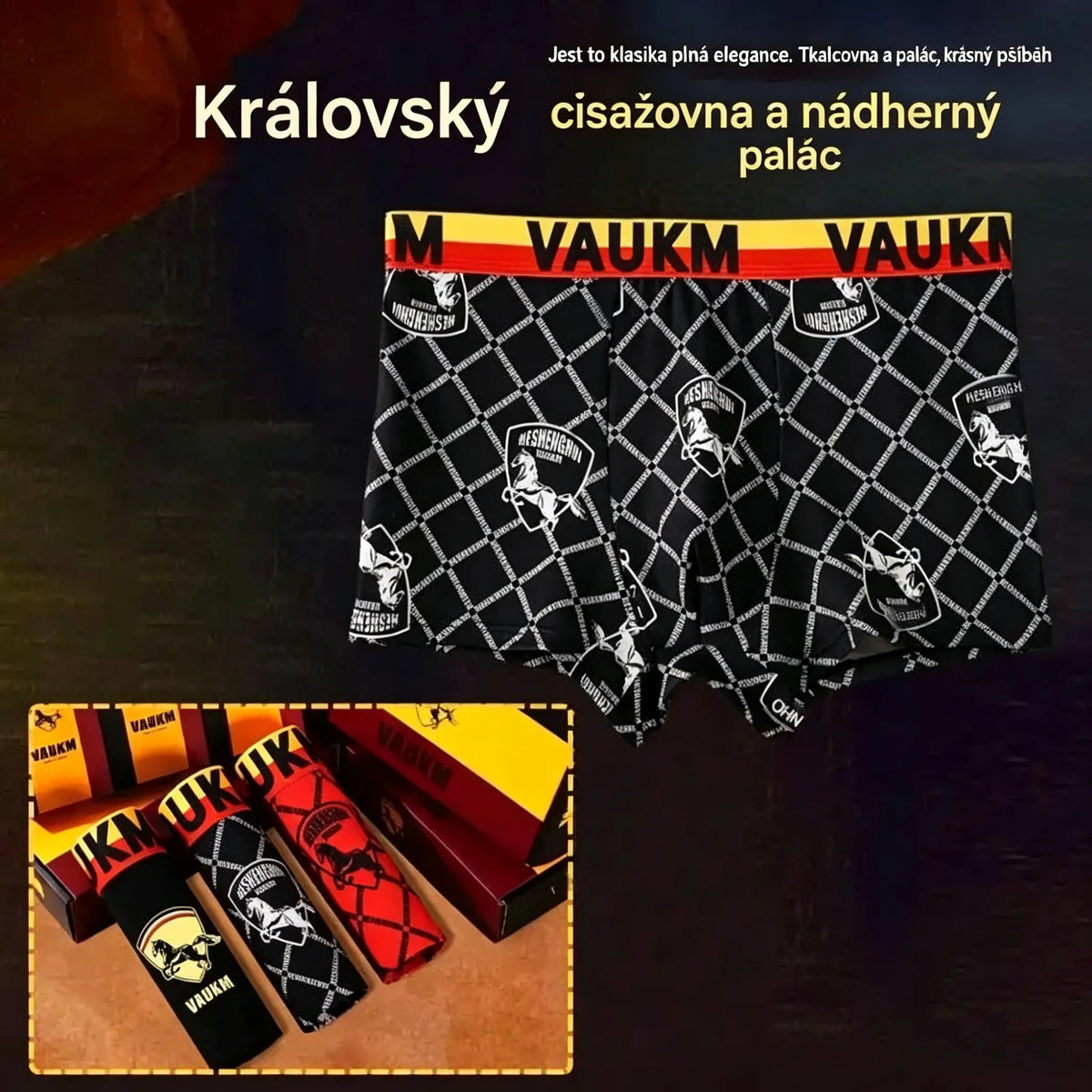 💥【3dílná sada za 550 Kč】🚹✅🔥 Pánské prodyšné spodní prádlo z materiálu Ice Silk, bezešvý střih, pohodlné nošení, k dispozici ve velkých velikostech, stylové potisky