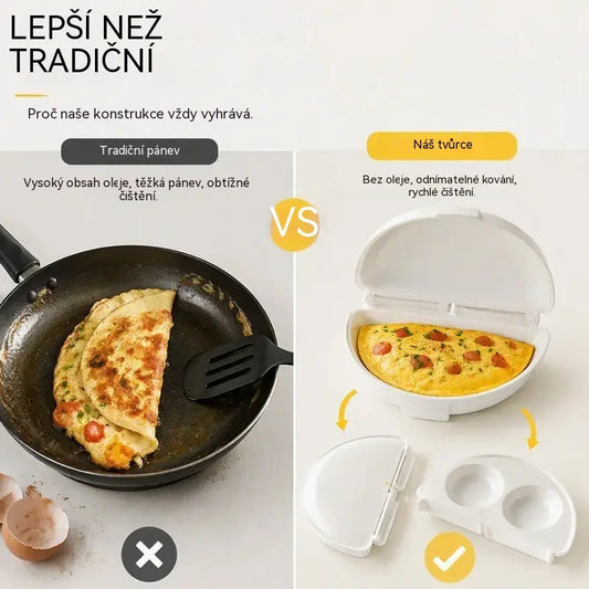 2 kus 560 Kč🥳Skvělá nabídka pro rok 2026🥳💞Vařič vajec a omelet 2 v 1