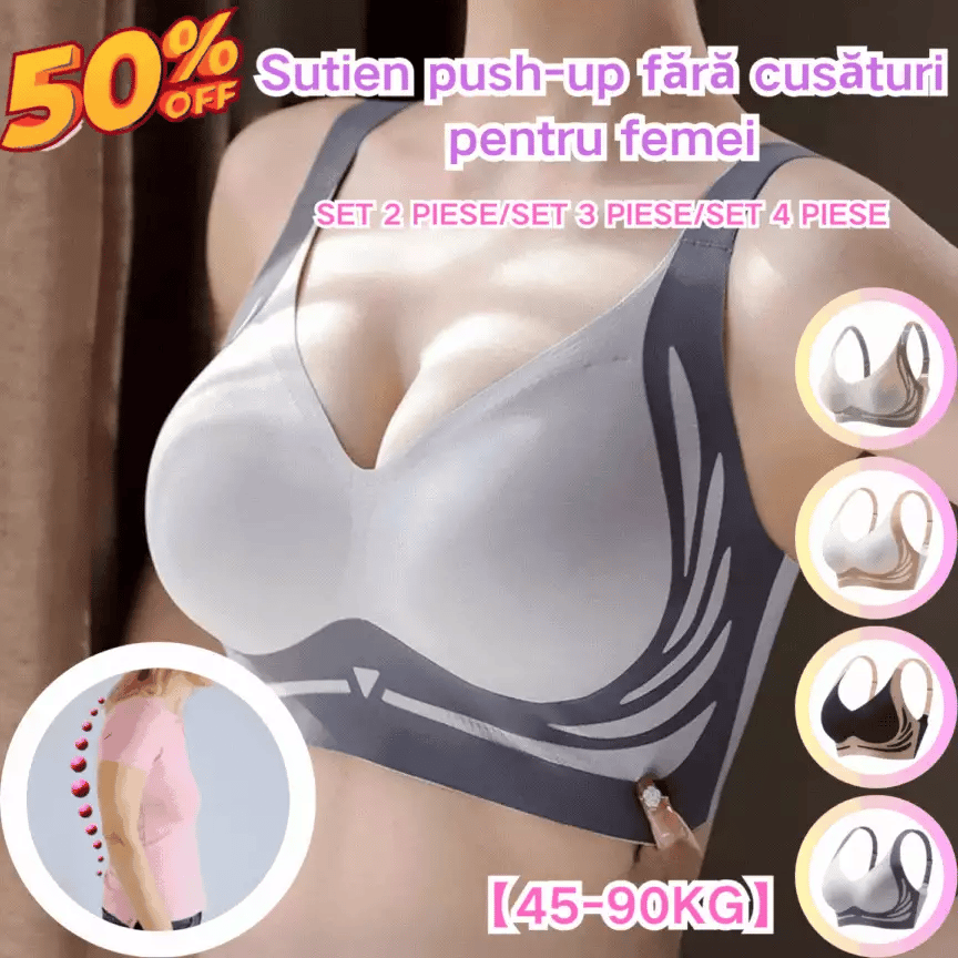 😍【Kupte 1 a získejte 1 zdarma】 Jednodílná podprsenka bez kostic pro mujer❤️【40-85 kg】.
