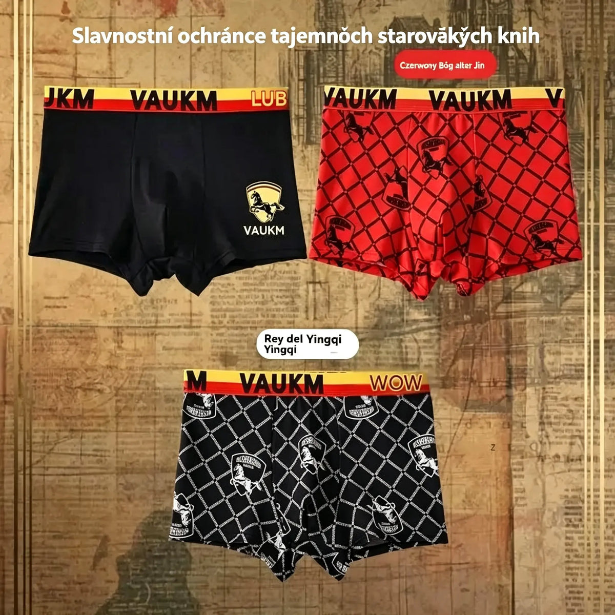 💥【3dílná sada za 550 Kč】🚹✅🔥 Pánské prodyšné spodní prádlo z materiálu Ice Silk, bezešvý střih, pohodlné nošení, k dispozici ve velkých velikostech, stylové potisky