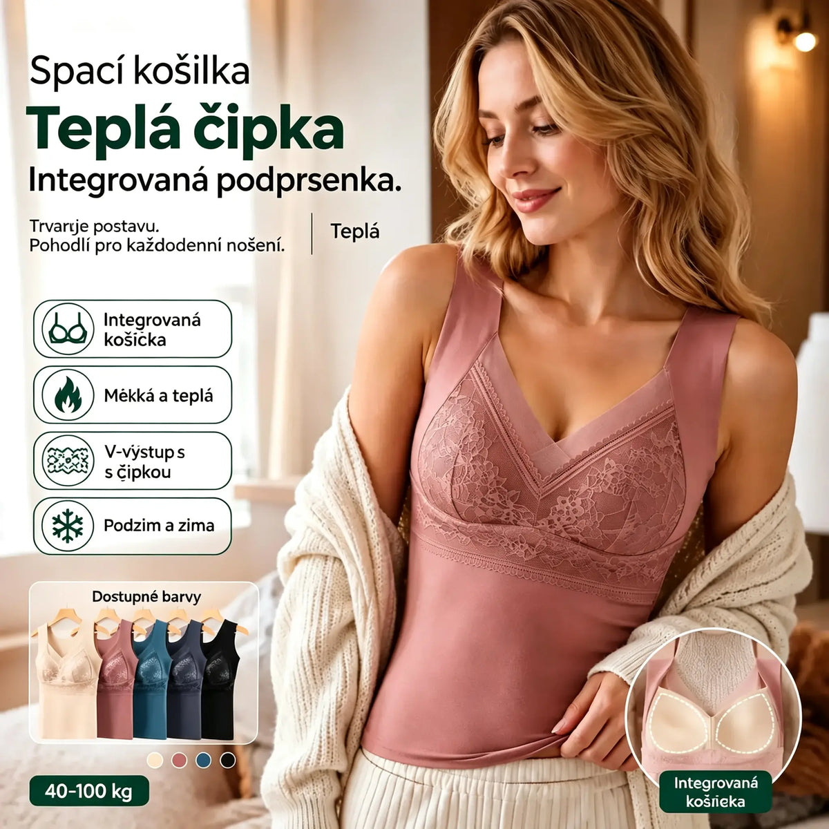 🔥【Kup 1, druhý dostaneš zdarma】🔥【Velikosti L-4XL】✨Krajková podprsenka s horní částí bez rukávů a krásným designem zad; efektivně zvedá a tvaruje prsa a zabraňuje jejich povolení ✅【Doporučují odborníci】