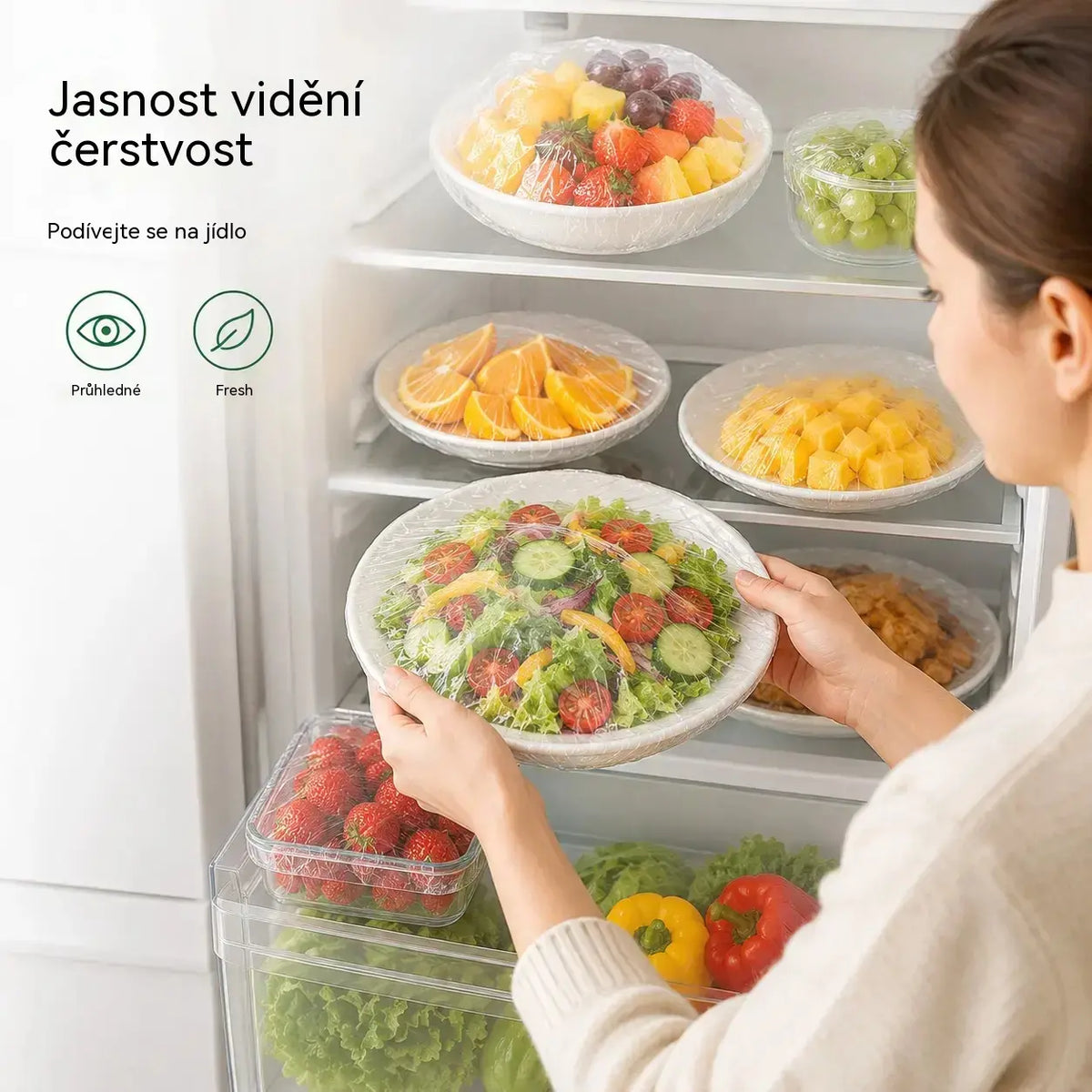 【Kup 2, dostaneš 1 zdarma, 3 sáčky, 300 kusů】Jednorázové potravinářské víčko pro čerstvost