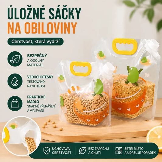 📢📢 Sleva 50 %! 6dílná sada (včetně trychtýře) ⏰ Víceúčelové sáčky na potraviny, odolné proti hmyzu a vlhkosti.