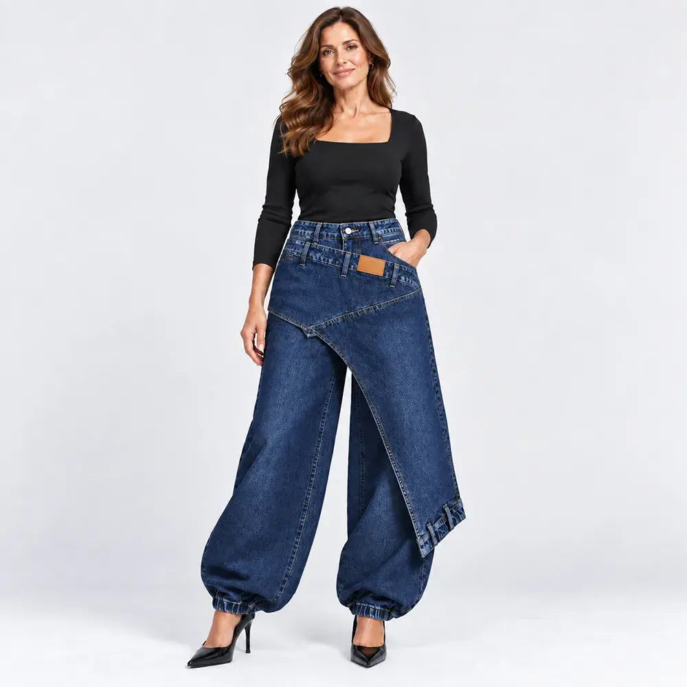 👖【XS-3XL】Stylové a pohodlné džíny se širokými nohavicemi ✨💞