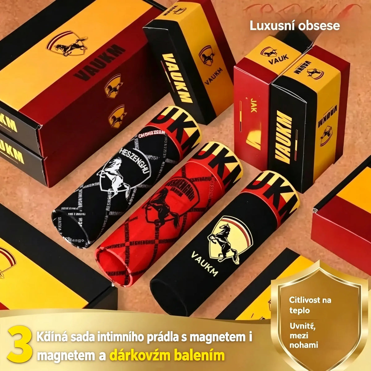 💥【3dílná sada za 550 Kč】🚹✅🔥 Pánské prodyšné spodní prádlo z materiálu Ice Silk, bezešvý střih, pohodlné nošení, k dispozici ve velkých velikostech, stylové potisky